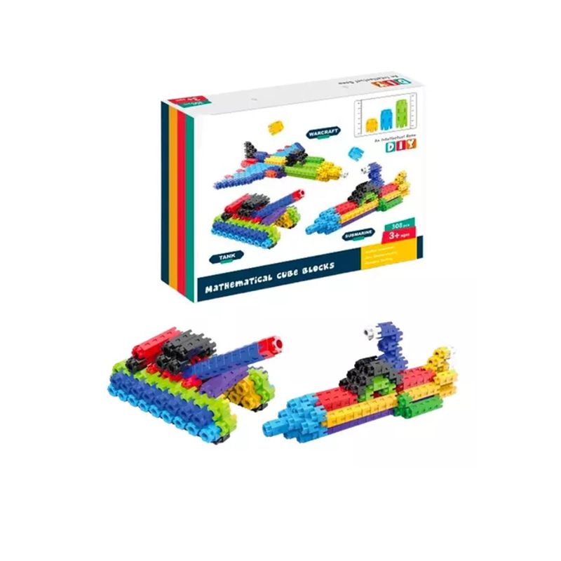 GENERICO - Set Construcción Cubos Conectores Multiencaje 308 Pzs Unifix