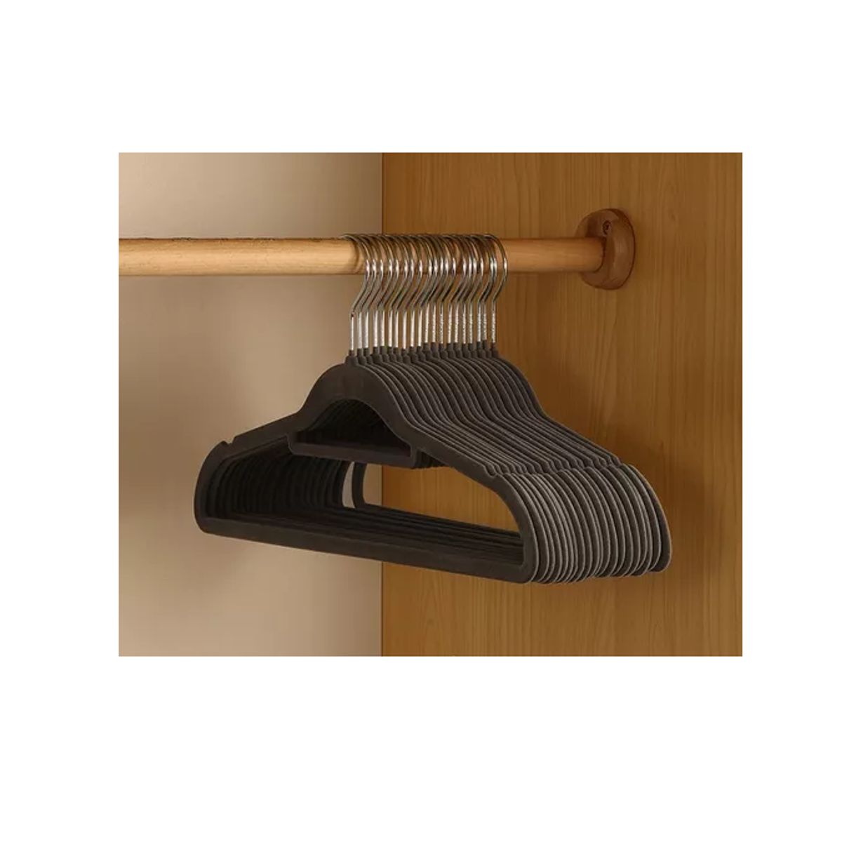 GENERICO - Colgadores De Ropa Set 30u Ganchos Terciopelo Antideslizante
