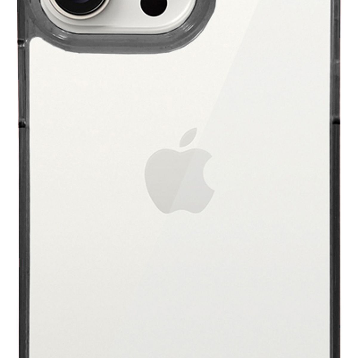 GENERICO - Carcasa Funda Silicona Clear Para iPhone 16 Negro