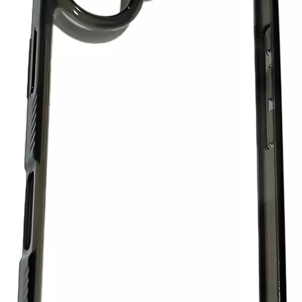 GENERICO - Carcasa Funda Silicona Clear Para iPhone 16 Negro