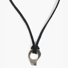 LOUNGE - Collar Mujer Cuerito Charm Plateado