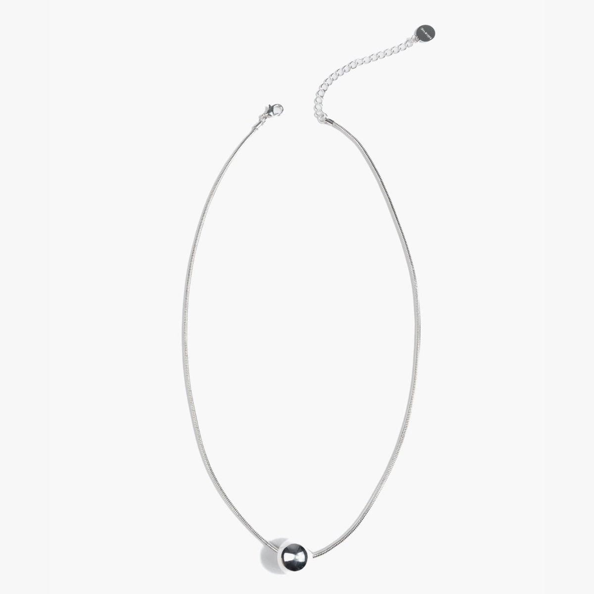 LOUNGE - Collar Mujer Borla Plateado