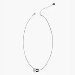LOUNGE - Collar Mujer Borla Plateado