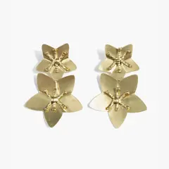 LOUNGE - Aros Mujer Flor Polen Dorado
