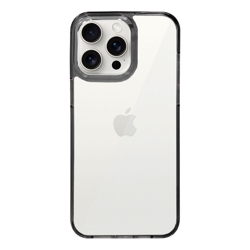 GENERICO - Carcasa Funda Silicona Clear Para iPhone 16 Pro Max Negro