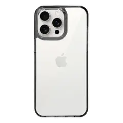GENERICO - Carcasa Funda Silicona Clear Para iPhone 16 Pro Max Negro