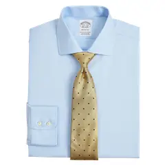 BROOKS BROTHERS - Camisa Cotton Regular Non-Iron Hombre Celeste