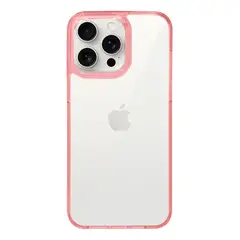 GENERICO - Carcasa Funda Silicona Clear Para iPhone 16 Pro Rosa