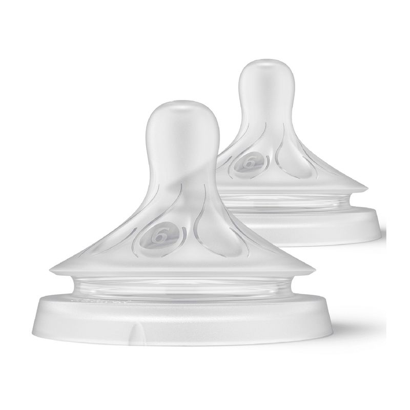 AVENT - Pack 2 Tetinas Natural 6.0 Avent Flujo Espesos 6m+