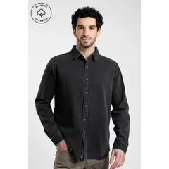 FROENS - Camisa Manga Larga Hombre Denim