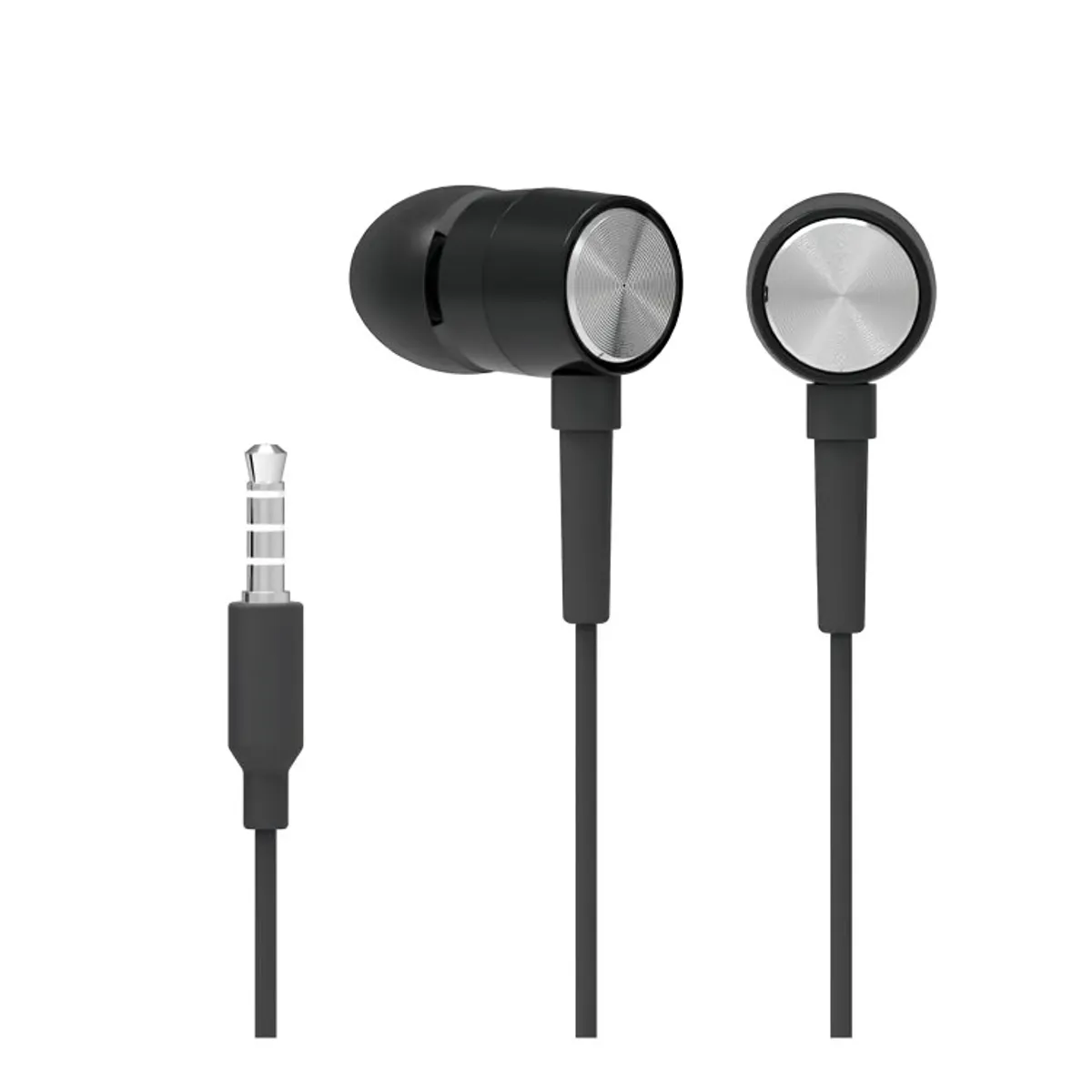 OEM - AUDIFONO METAL IN EAR NEGRO DHH-1111_