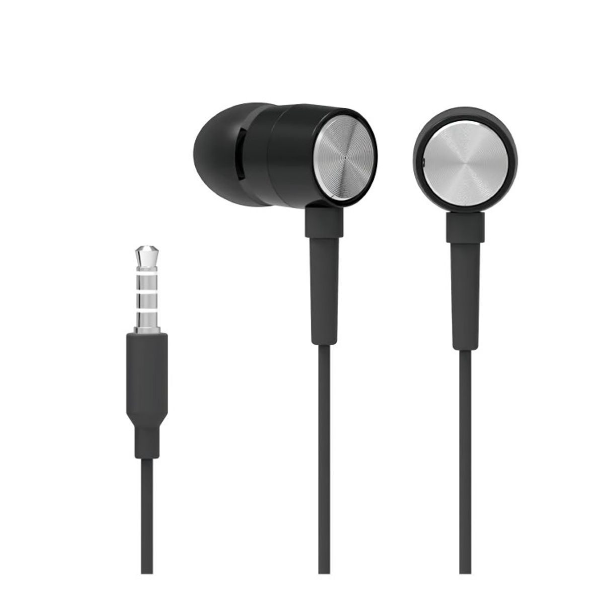 OEM - AUDIFONO METAL IN EAR NEGRO DHH-1111_