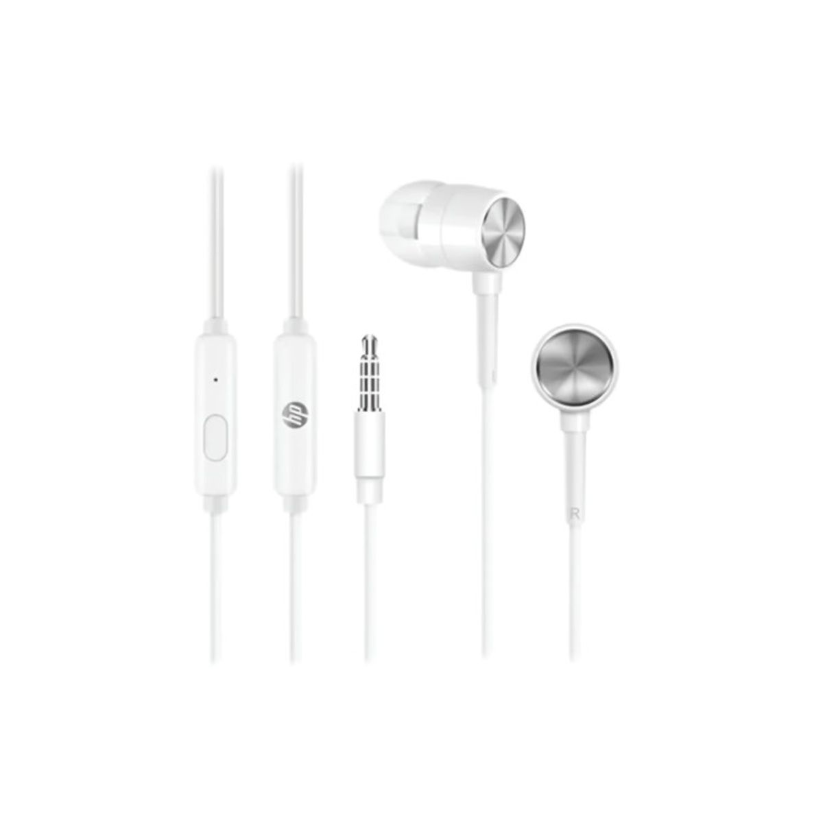 OEM - AUDIFONO DHH-1111 METAL IN EAR BLANCO_
