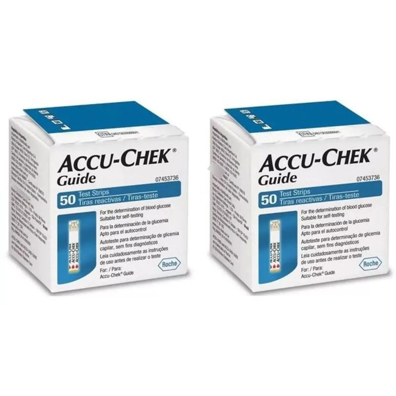 ROCHE - 100 Tiras/ Cintas Reactivas Accu Chek Guide