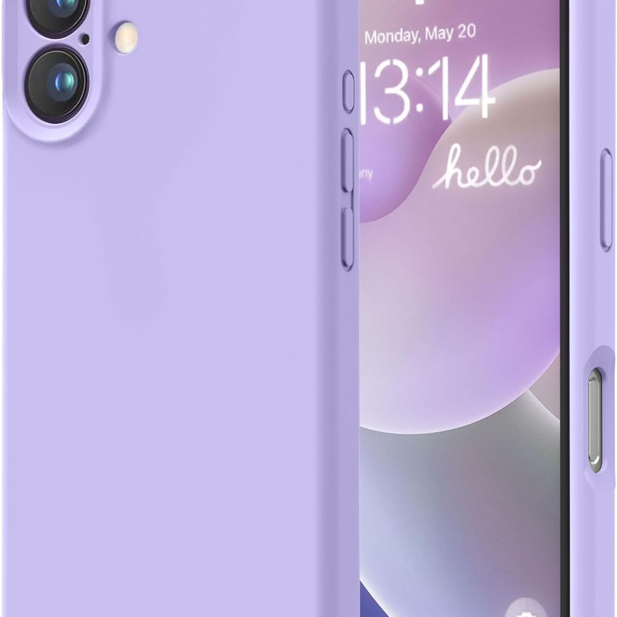 GENERICO - Carcasa Funda Silicona Aterciopelada Para iPhone 16 Violeta