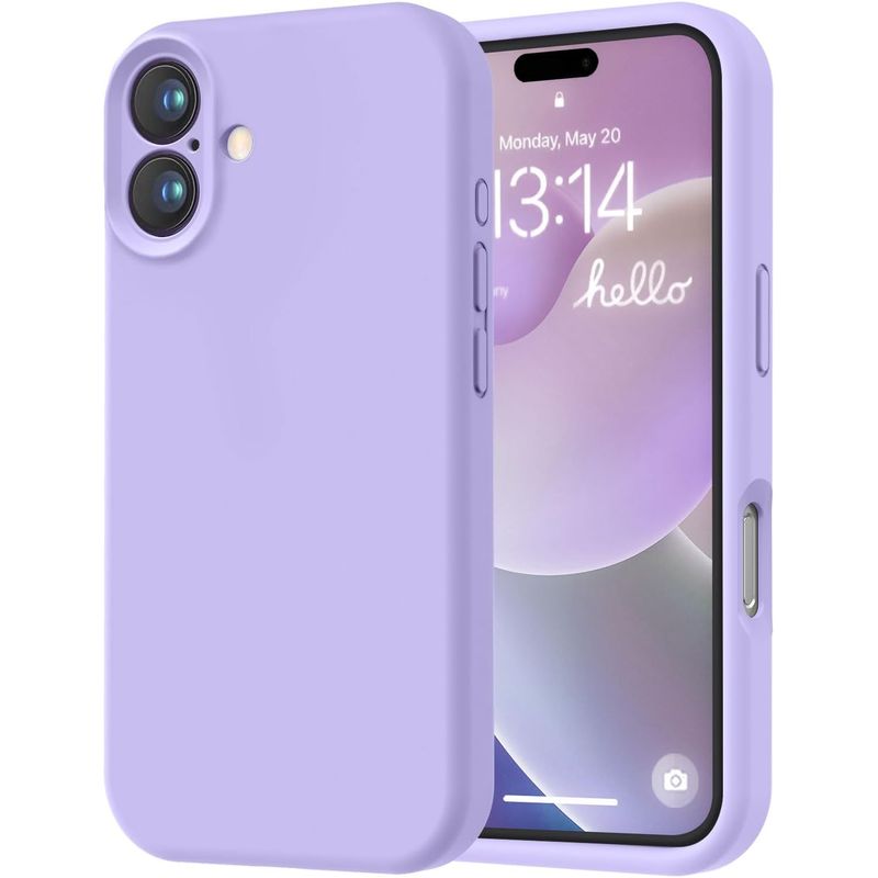 GENERICO - Carcasa Funda Silicona Aterciopelada Para iPhone 16 Violeta