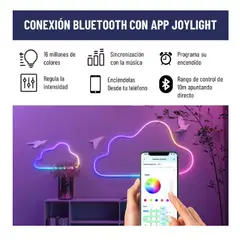 GENERICO - Neon 3M Tira Luz Led 3 MtsRgb Configurable Bluetooth