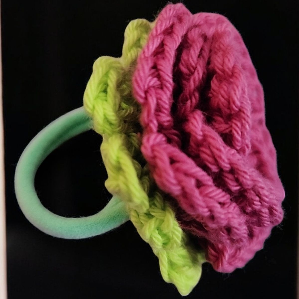 GENERICO - moño  flor a crochet