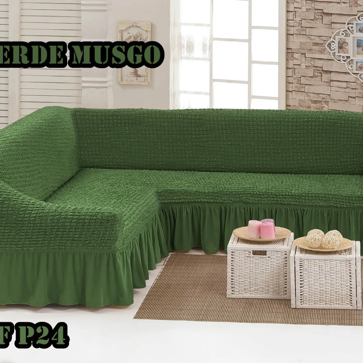 GENERICO - Funda de sillon tipo L TURCO