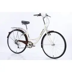 LAUX - BICICLETA ARO 26 LADY COLOR WHITEBROWN