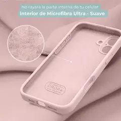 GENERICO - Carcasa Funda Silicona Aterciopelada Para iPhone 16 Pro Max Rosa