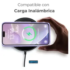 GENERICO - Carcasa Funda Silicona Aterciopelada Para iPhone 16 Pro Max Violeta