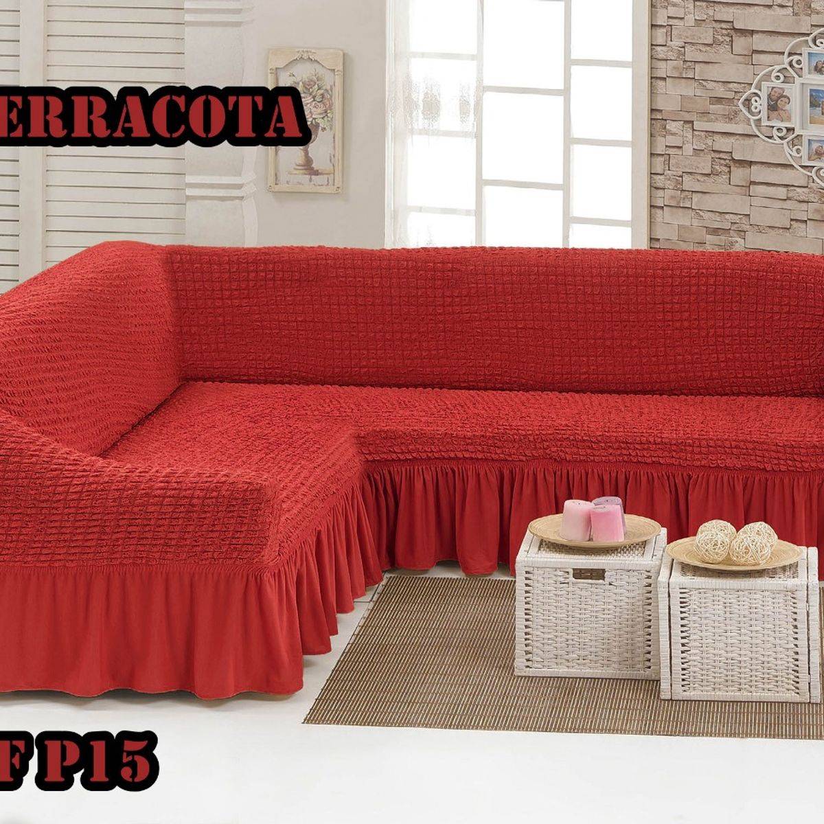 GENERICO - Funda de sillon tipo L TURCO