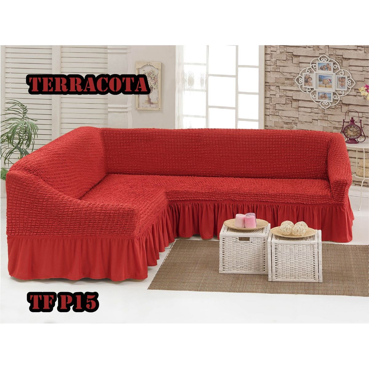 GENERICO - Funda de sillon tipo L TURCO