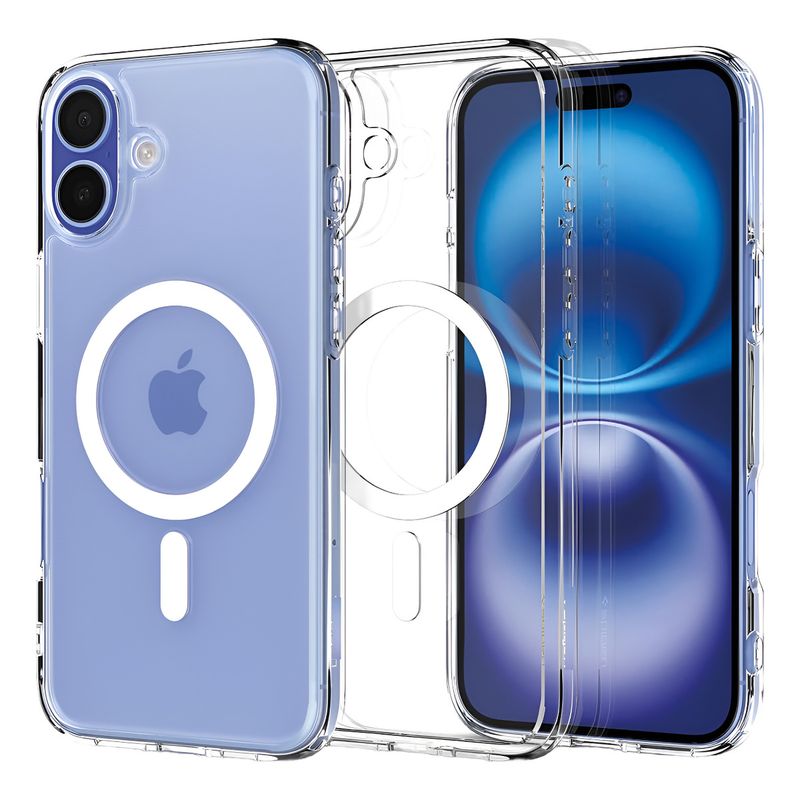 GENERICO - Carcasa Magnética Para iPhone 16 Transparente Compatible Magsafe