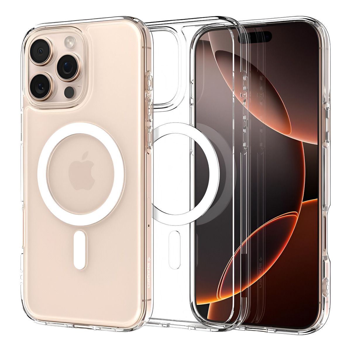 GENERICO - Carcasa Magnética Para iPhone 16 Pro Transparente Compatible Magsafe