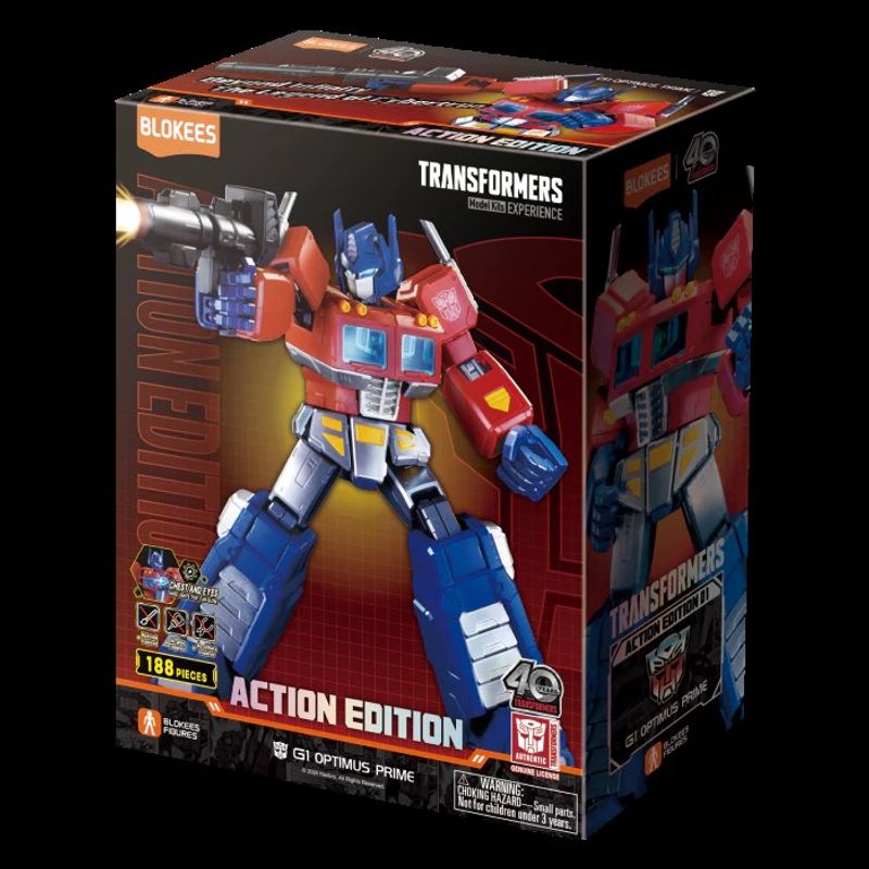 TRANSFORMERS - Blokees Figures  Transformers Action Edition-G1 Optimus Prime