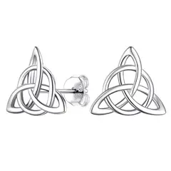 GENERICO - Aros nudo de bruja plata 925 joya juvenil mujer