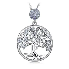 GENERICO - Collar plata 925 arbol de la vida joya mujer