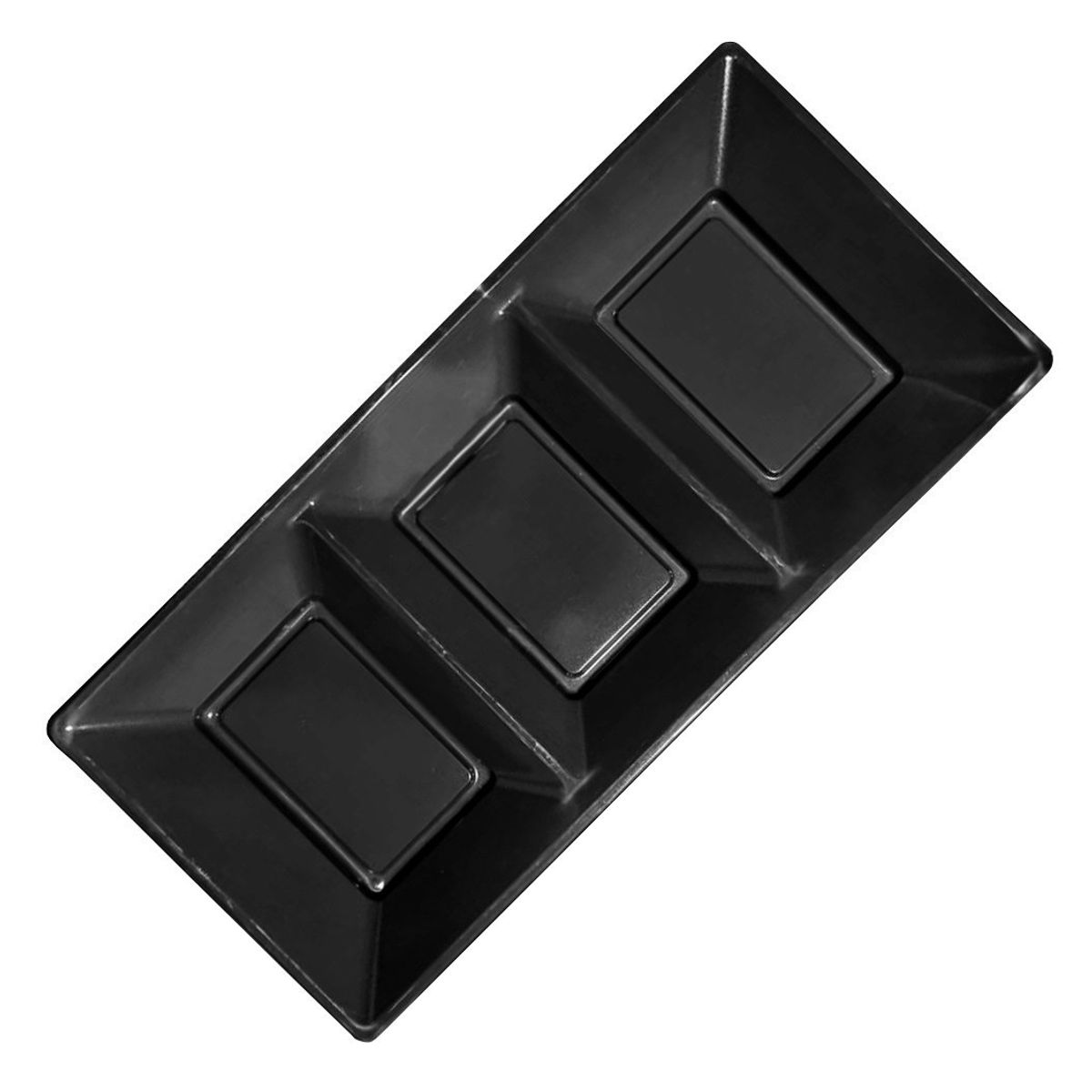 GENERICO - BANDEJA 3 ESPACIOS NEGRO X3 UNI