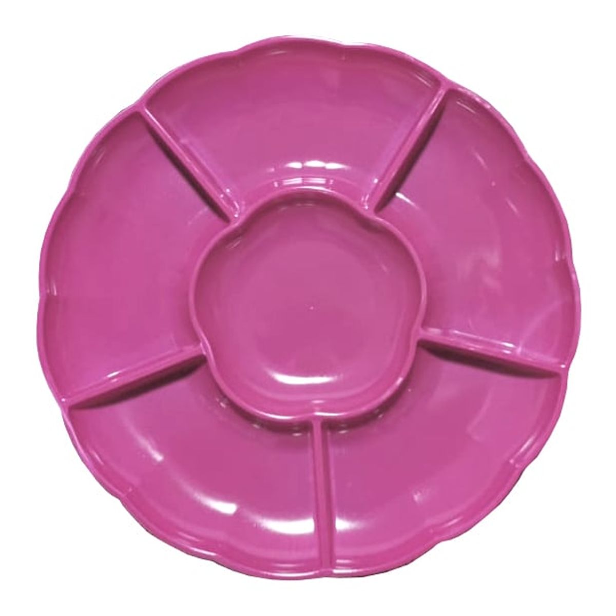 GENERICO - BANDEJA 6 ESPACIOS FUCSIA X3 UNI