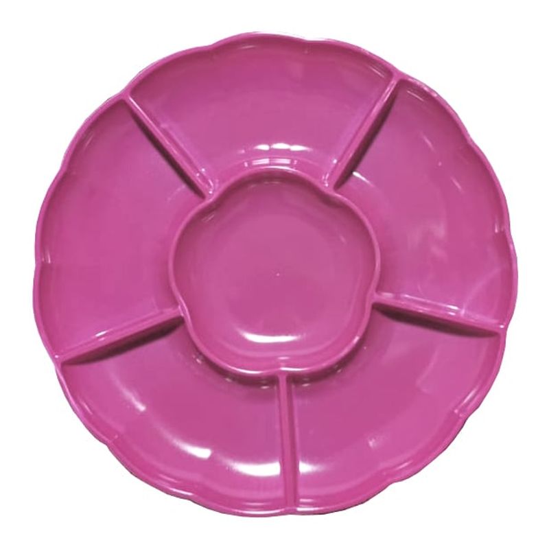 GENERICO - BANDEJA 6 ESPACIOS FUCSIA X3 UNI