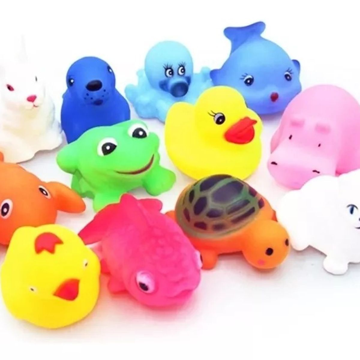 GENERICO - Pack 10 Unidades Juguetes De Baño Niño Flotan En El Agua