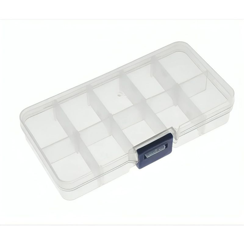 OEM - Caja Organizadora De Plástica Con 10 Compartimentos