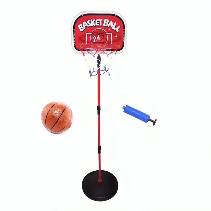 OEM - Soporte Baloncesto Altura Ajustable Niños + Balón + Inflador