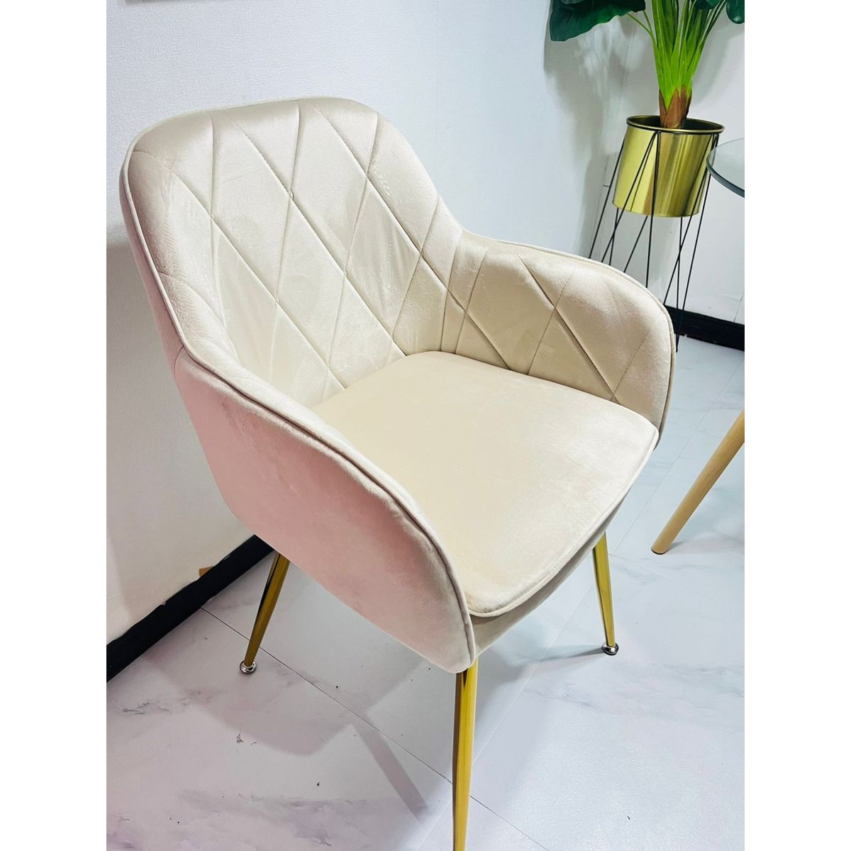 GENERICO - PACK 2 Sitial DIAMANTE COLOR BEIGE.