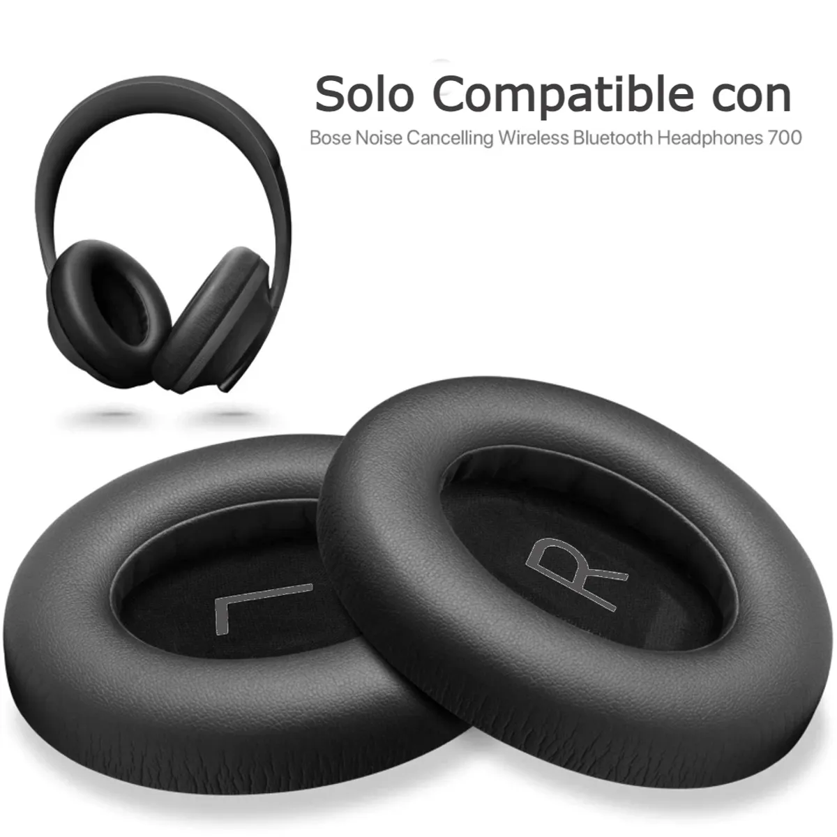 GENERICO - Almohadillas Para Audífonos Bose Noise Cancelling 700 NC700 - Negro