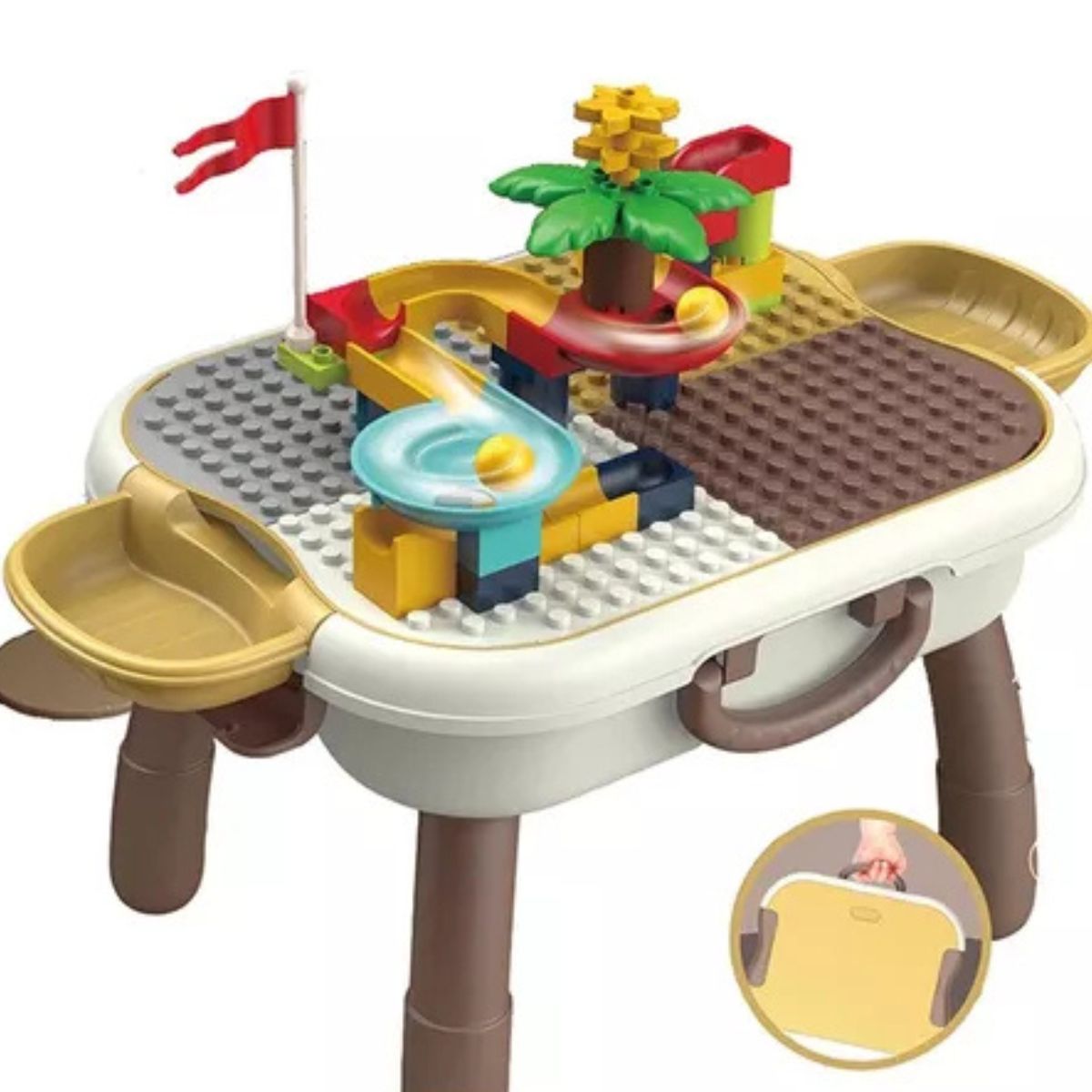 GENERICO - Mesa 2 en 1 para Niños Playa Portátil