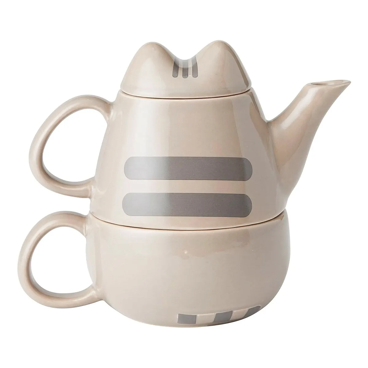 REGALITOLINDO CL - Tetera Pusheen Cat - Set 2 piezas