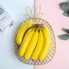 REGALITOLINDO CL - Frutero Metal Piña Dorado