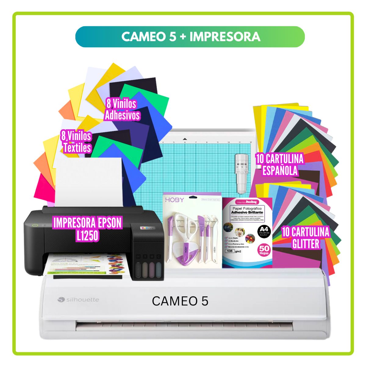 SILHOUETTE - Cameo 5 plotter de corte kit impresora SC23