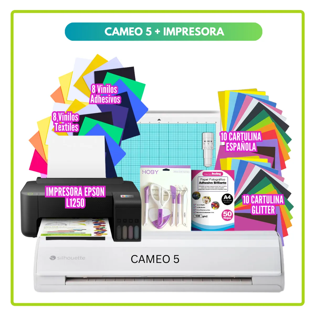 SILHOUETTE - Cameo 5 plotter de corte kit impresora SC23
