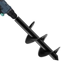 Broca Barreno Ahoyador Plantar Jardín Para Taladro 45 X 8 Cm