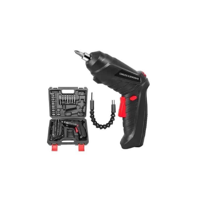 GENERICO - Taladro Atornillador Desarmador Inalámbrico 3.6 V Black