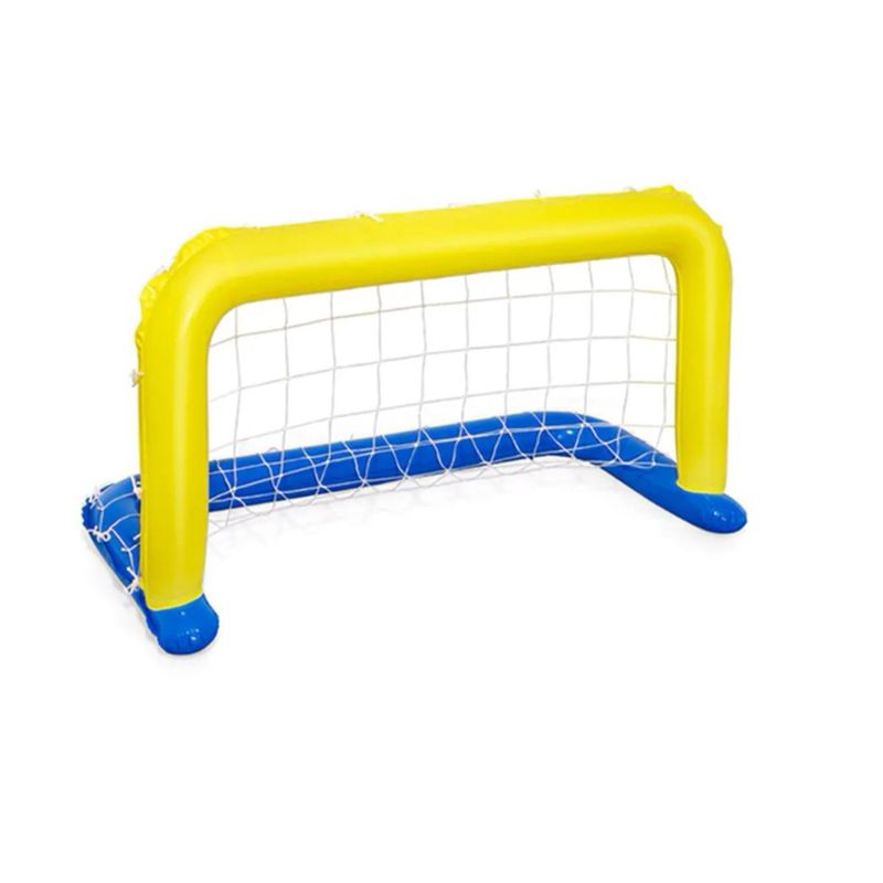 GENERICO - Juego Inflable Arco Futbol Flotador Piscina Blue