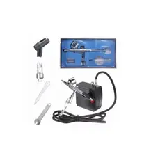 GENERICO - Kit Aerografo Profesional Compresor Filtro Manguera Mix
